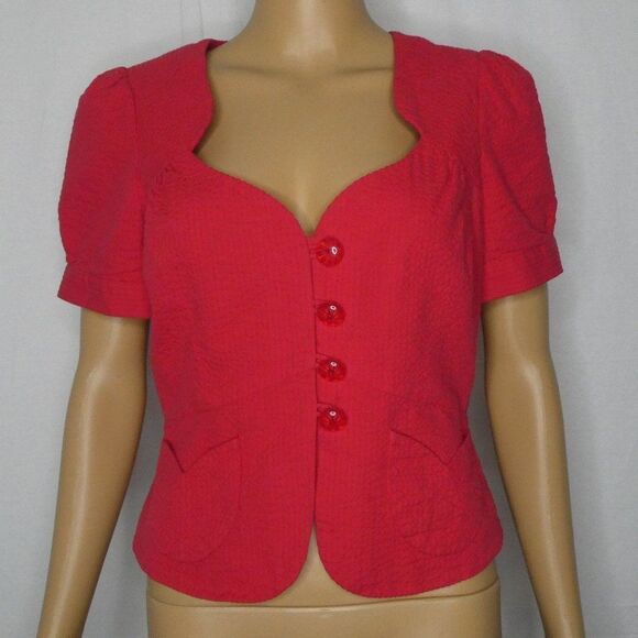 Anthropologie Mermaid Mariette Jacket Sweetheart 6 - Picture 2 of 11